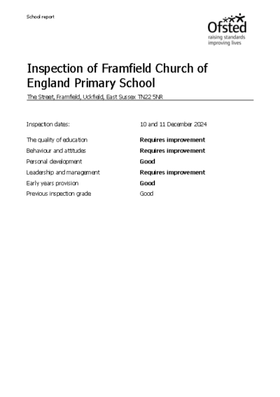 Ofsted Report December 2024